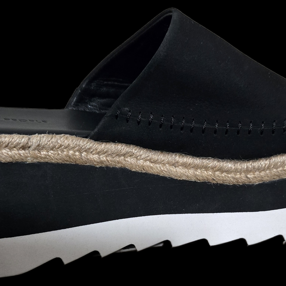 Free People Black Espadrille Slip-Ons